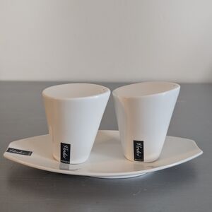 Verdici Design Italian Shaker Set Salt & Pepper | Modern White Kitchen